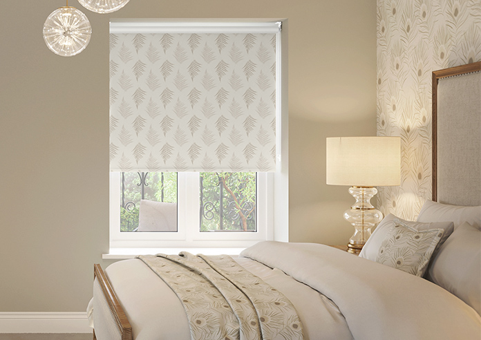 Delicate Ferns, Brown - Roller Blind - Image 3